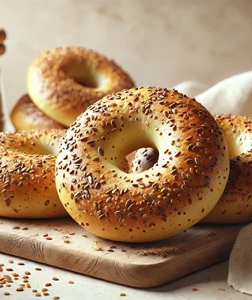 Gluten-Free Bagels with Flaxseed and Chia