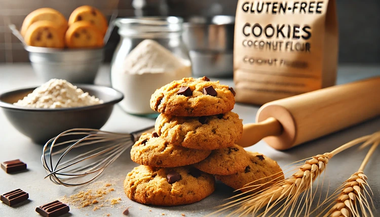 Gluten-free cookies made with almond and coconut flour.